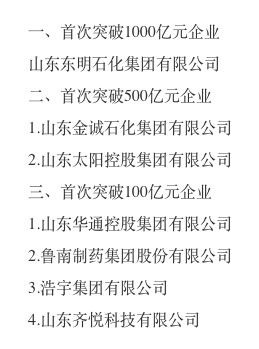 2018年度山东省新跨越民营企业名单公示 山东控股华通集团等7家入选-山东华通金融